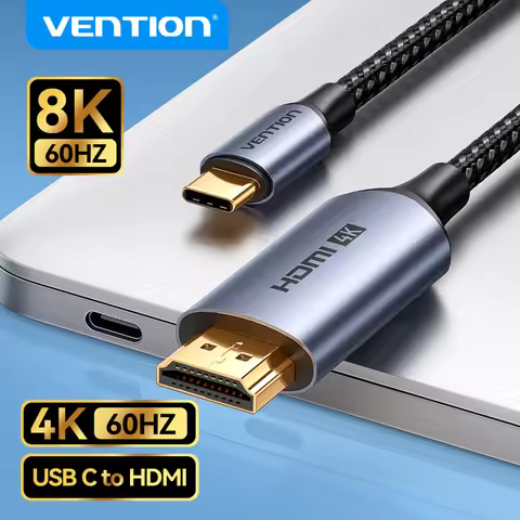 Vention Type C to HDMI-compatible Cable 8K/60Hz 4K/120Hz for MacBook Pro iMac iPad Pro for Samsung X