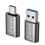 WINX (two-year warranty) USB 3.0 and Type C OTG adapter combination 5Gbps compatible with Windows/Ma