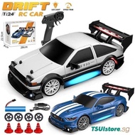 1/24 4WD RC Drift Sport Car Toy AE86 GTR Model Ford Mustang Racing Car Remote Control Car Toys
