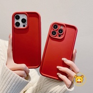 New Fashion New Year Red Phone Case For OPPO A96 A76 A92 A72 A52 A35 A15 A15S A95 A94 5G A31 A9 A5 2020 A12 A12E A7 A5S A3S F11 R17 R15 Casing Skin-Feeling Anti-Fall Soft Covers