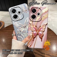 Case Xiaomi Redmi 13x - Redmi 13 - Redmi Aesthetic Butterfly Motif M6poco - Case hp - Redmi Case [CD