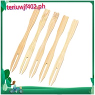 500Pcs Bamboo Appetizer Forks, 3.5 Inch Mini Bamboo Forks ,Disposable Wooden Forks, Small Fruit Food