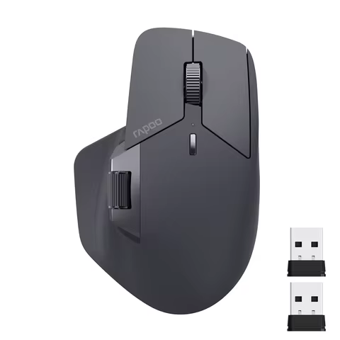 Rapoo MT760L/MT760M Multi-mode Rechargeable Wireless Mouse Ergonomic 4000 DPI Support Up to 4 Device