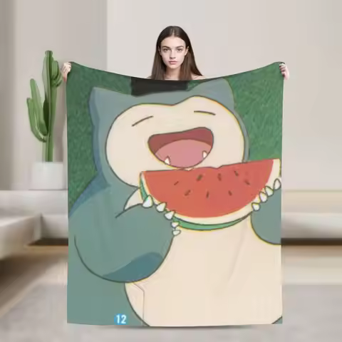 Snorlax monster Merch Blanket Cozy Soft Throw Blankets for Couch 50x60 Inches Multi-size Bedding Thr