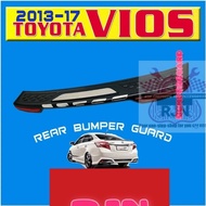 Rear Bumper Guard for (Version-1) Toyota Vios (Gen-3) 2013 to 2017