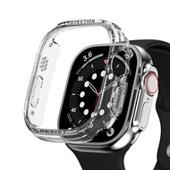 Ultra Case สำหรับ Apple Watch Serie 8 7 49มม. 45มม./41มม. 44มม./40มม. 44 45มม. รอบ Clear กรอบ I นาฬิกา Ultra 4 3 5 Se 6 7 49มม.