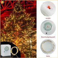 Christmas Sound Sensor Music Speaker 3m/9.8ft String Lights Decorative Light Christmas Song Voice-ac