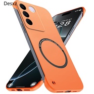 Desxz Luxury Magnetic Slim for VIVO T2 Global S16E V27E Frameless Phone Cases Matte Anti-Scratch Har