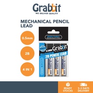 GRABBIT Pensel Mekanikal | Mechanical Pencil Lead 2B 0.5mm [4 in 1]