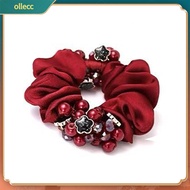 Ollecc tóc scrunchie siêu mềm chống trượt vải siêu nhẹ sang trọng dây buộc tóc đàn hồi scrunchies ch