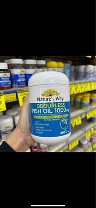Dầu Cá Natures Way Fish Oil 1000mg 200 Viên