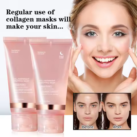 Overnight Collagen Firming Mask 75ml - Deep Moisturizing Pulling Formula for Smooth, Radiant Skin by