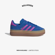 Official Original Adidas Gazelle Bold Blue Lucid Pink Women