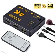 i8h4yxay32 3 Port HDMI Splitter Switcher 3 In 1 Out Hub Box +Remote Auto Switch 1080P HD