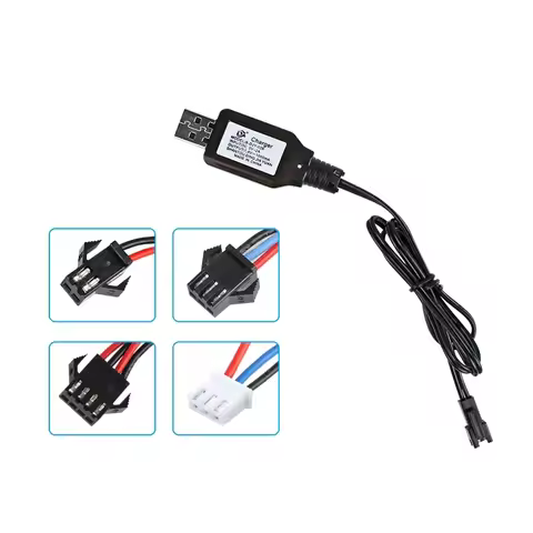 ST 1pc high quality 7.4V (3.7V X2) Charger SM-2P/3P SM-4P Reverse XH-3P/4P Li-ion Battery Electric R