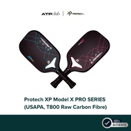 Protech XP Pickleball Paddle - Model X PRO SERIES USA PICKLEBALL APPROVED (T800 Raw Carbon Fibre)