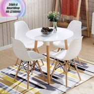 TERRASHOP -  Round Eames Table with 2/3/4 Eames Chair