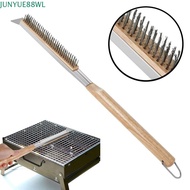 JUNYUE88WL Kitchen Pizza Oven Brush, 53.5cm Long with  Grill Cleaning Brush, Wood Handle Stainless S