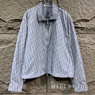 Thin Elastic Curtain Letter Chain Jacket - Unisex