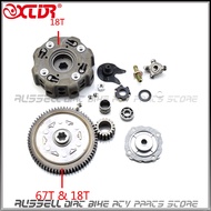 Heavy Load 18T Teeth CLUTCH Pad SEMI AUTOMATIC with Slave Gear 70cc 90cc 110cc 125cc Motorcy