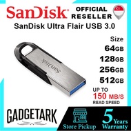 [SG] SanDisk Ultra Flair USB 3.0 512GB | 256GB | 128GB | 64GB | 32GB Flash Drive Thumb Drive Pen Dri