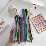 A6 A5 6 Ring Holes Cashbook Storage Notebook Cover Zip bag