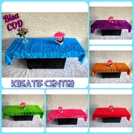 Taplak Meja Bulu Rumbai/Taplak Meja Rumbai Bulu Rasfur/Taplak Meja Rumbai Uk P100cm x L50cm x R20cm/