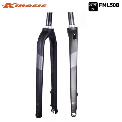 Kinesis FLM50B 27.5" 650B 29er Aluminum MTB Standard Fork Rigid Tapered 1/8" to 1 1/2" Disc Brake 10