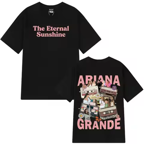 Ariana Grande Eternal Sunshine Tour 2026 Print T Shirts Men Women Aesthetic Trend T-shirt Short-slee