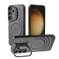 SAMSUNG S25 CASE S25 PLUS/ S25 ULTRA MAGSAFE LENS HOLDER STAND SHOCKROOF SOFTCASE