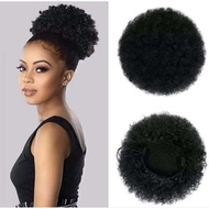 Curly hair bun, curly hair bun