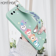 Hontinga เคสโทรศัพท์ Hontingaเคสสำหรับ Huawei P20 Pro P20 P10 Plus + P10เคสลายการ์ตูนสี่เหลี่ยมน่ารักขอบซิลิโคนนิ่มทรงสี่เหลี่ยมเคสยางฝาปิดกล้องเคสป้องกันด้านหลังเคสใส่โทรศัพท์นิ่มสำหรับเด็กผู้หญิง