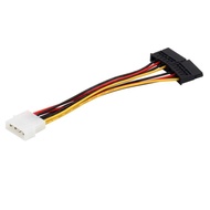 ANRANK MS4015AK 4 Pin Male IDE Molex to 15 Pin Female Dual SATA Power Splitter Adapter Cable 18AWG C