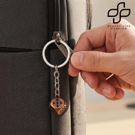 Beautylife Dice Keychain Metal Dice Bag Charm Trendy Keychain Backpack Charm Game Lover Accessory Gi