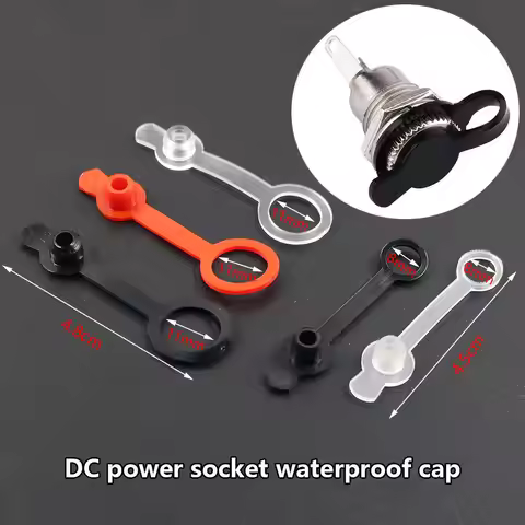 5/10/20/50 PCS DC Power Waterproof Cap 5.5*2.1mm 5.5*2.5mm Jack Female DC022 DC099 DC099 DC025m 8mm