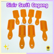 Dandruff Lice Handle Comb Orange Plastic Handle Comb