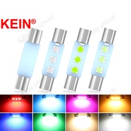 KEIN 8Color Festoon Led 28mm T6 C5W C10W C3W 3SMD 3030 Car Interior Dome Indicator Signal Map License Plate Interior Reading Door Light Bulb Auto Motorcycle Lamp Warm White