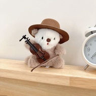 Hat Violin Sea Otter Plush Doll Cute Otter Cartoon Doll Ornaments