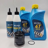 Vespa 150cc Distance Check Set VELOCE Engine Oil 05W-40 Rear Axle Filter O-Ring Center Standard