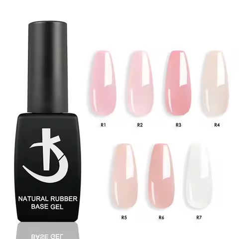 Milky White Rubber Base Gel Polish Nude Pink Base for Gel Varnish Semipermanent Natural Color Gellac