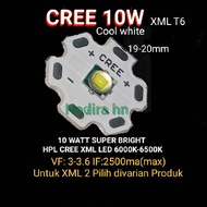 Real 10W Led Cree XM-L2 & XML-T6 Sparepart senter xml 2 xml t6 diy lampu tembak lampu motor lampu mo