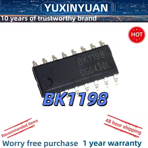 5PCS/LOT Brand new SMD BK1198L BK1198 package SOP-16 radio FM receiver chip