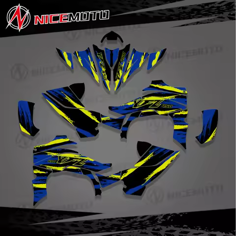NICEMOTO Grapgics Background Decal Sticker Kit for YAMAHA YFZ450R 7YFZ 450R 450 R 2014-2022 2015 201