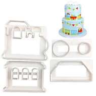 Children Train Car Style Cake Decoration Printing Cookie Cutter Biscuits Mold Soap Stamp Collecting