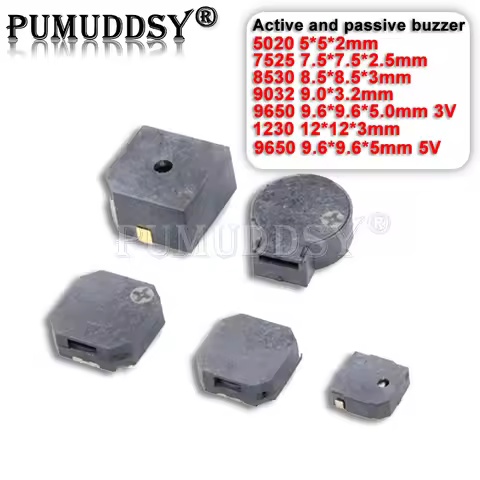5PCS SMD MLT-9032 9.0*3.2mm 5020 7525 8530 9032 9650 1230 Passive Buzzer Loudspeaker Active And Pass