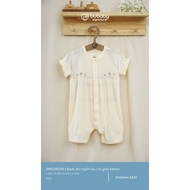 BU - Molist short-sleeved mid-thigh bodysuit - Cream 8442 - 1M 3M 6M 9M 12M - SS25.T3A- ZB544