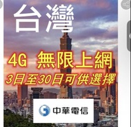 台灣4G無限上網卡