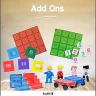 Add on Magnetic Tiles - Carbase Plate Additional Magnetic Tiles/ Magnetic Dolls/ Accessories/