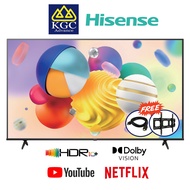 Hisense 43" / 50'' / 55' '/ 65'' / 75'' 4K Smart UHD LED TV Televisyen A6100K/ A6500N [Free Bracket 
