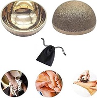 WITSOUL Kansa Bronze Vatki, Natural Cup, Ayurvedic Detox Foot Massager, Relaxation and Deep Cleaning